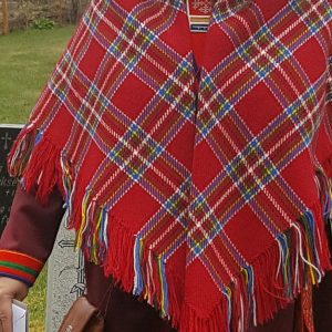 Ullsjal håndvevet 100% ull